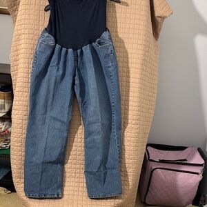 Motherhood Maternity Straight Leg Jeans in Medium Blue